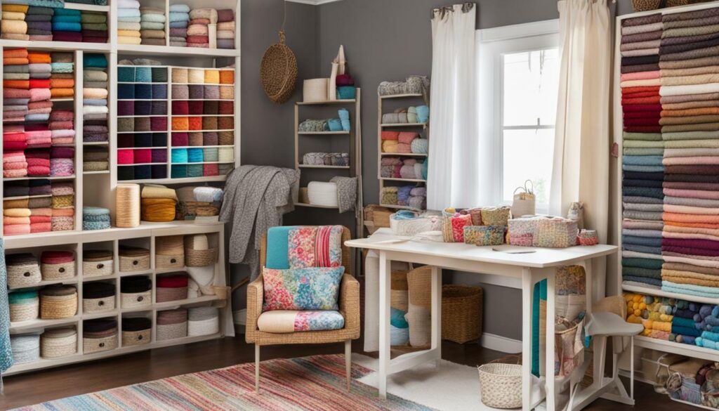 sewing room organization furniture