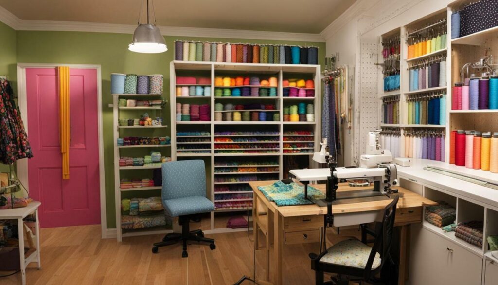 sewing room organization tips