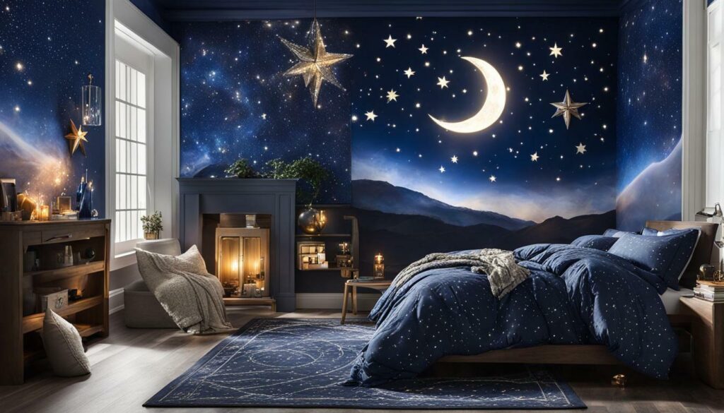 starry night bedroom decor