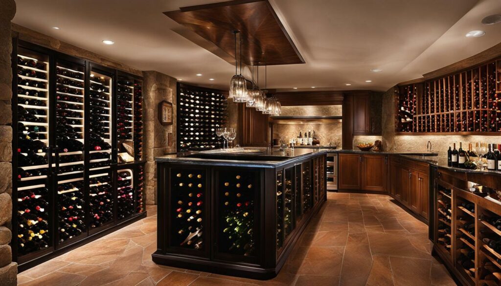 stylish wine cellar decorations