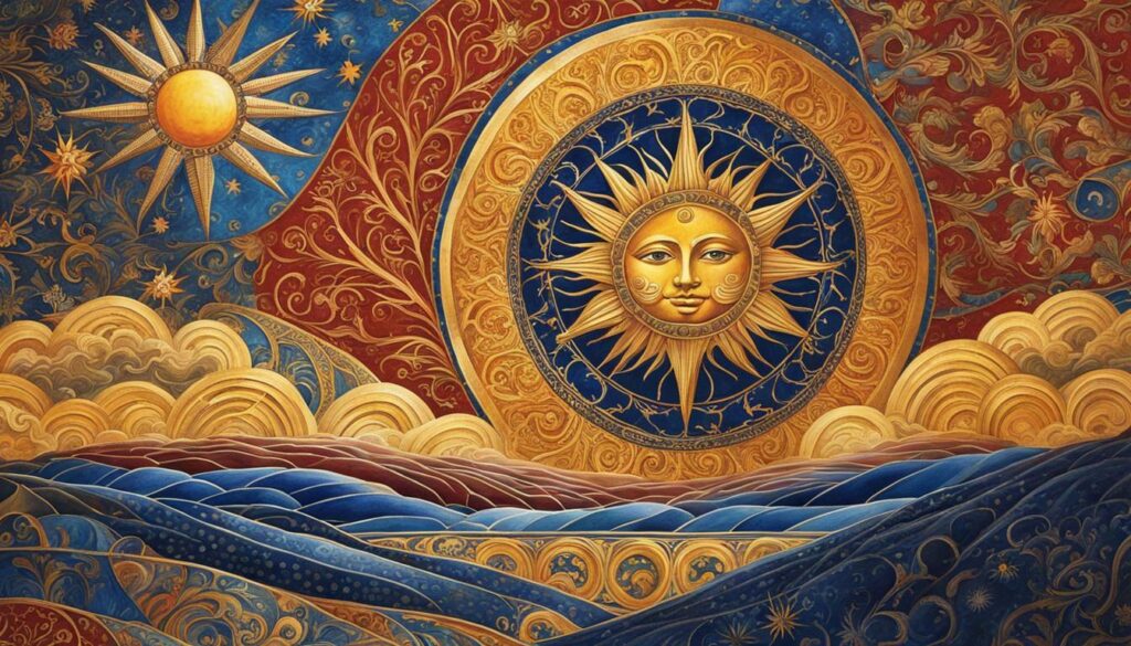 sun and star motifs in european art