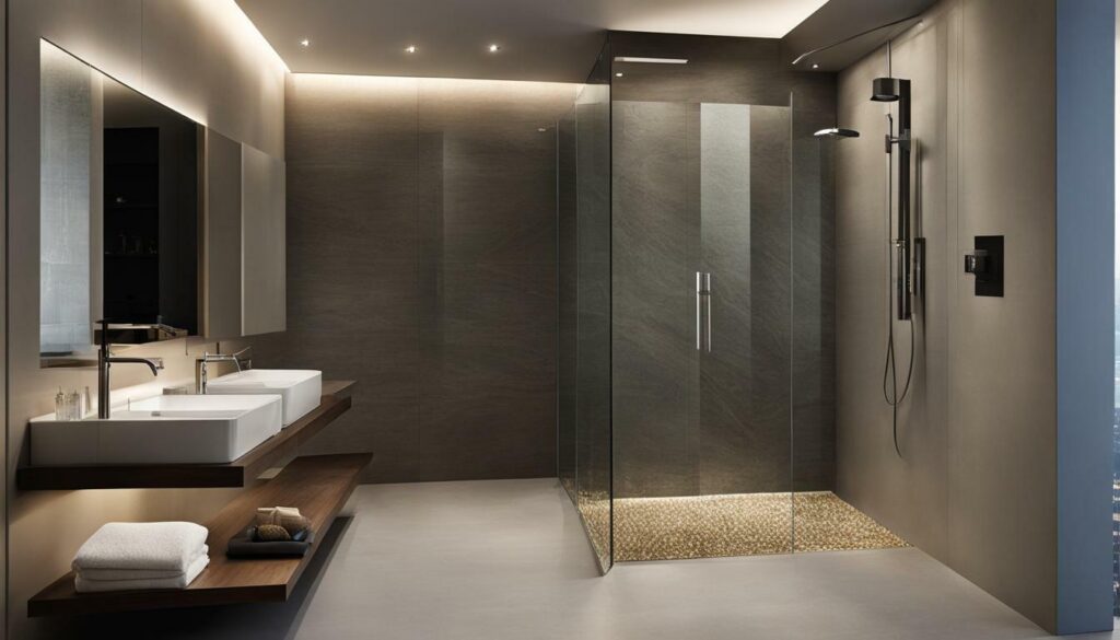 traditional shower design