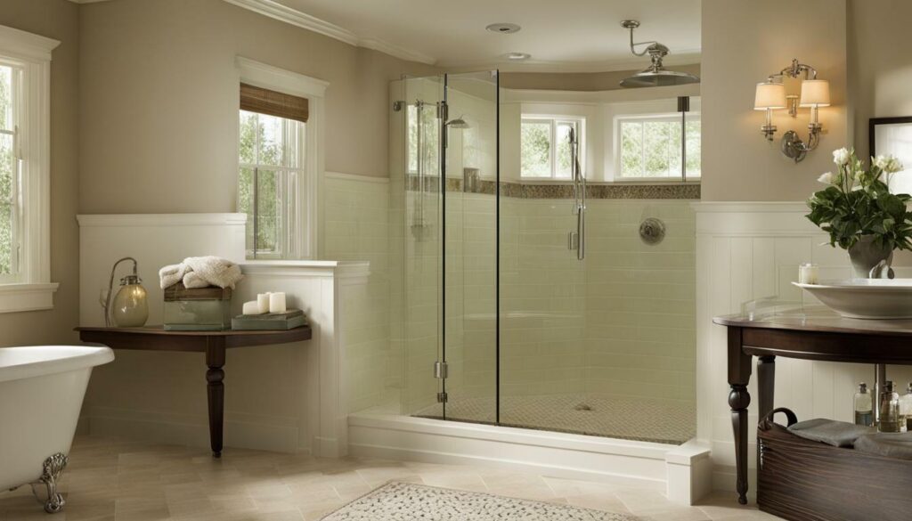 traditional shower design