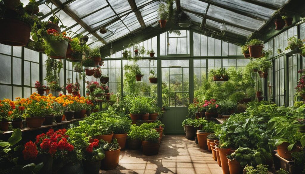 Indoor greenhouse watering and fertilizing practices