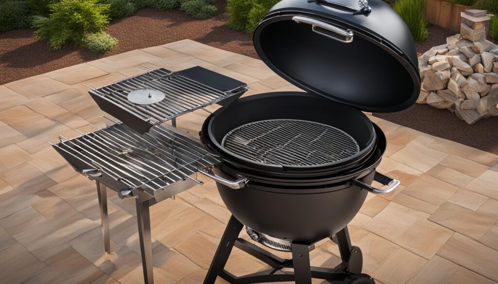 Kamado grill components