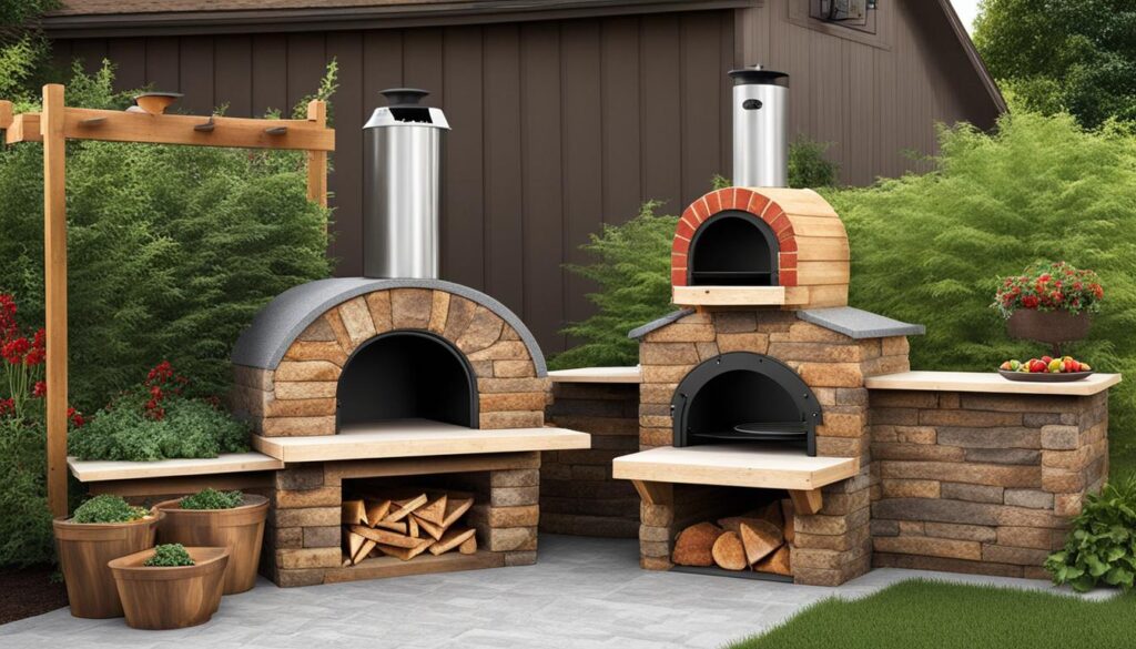 outdoor pizza oven kit sizes