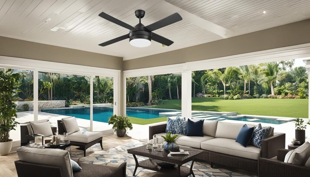 Choosing the right ceiling fan for indoors and outdoors