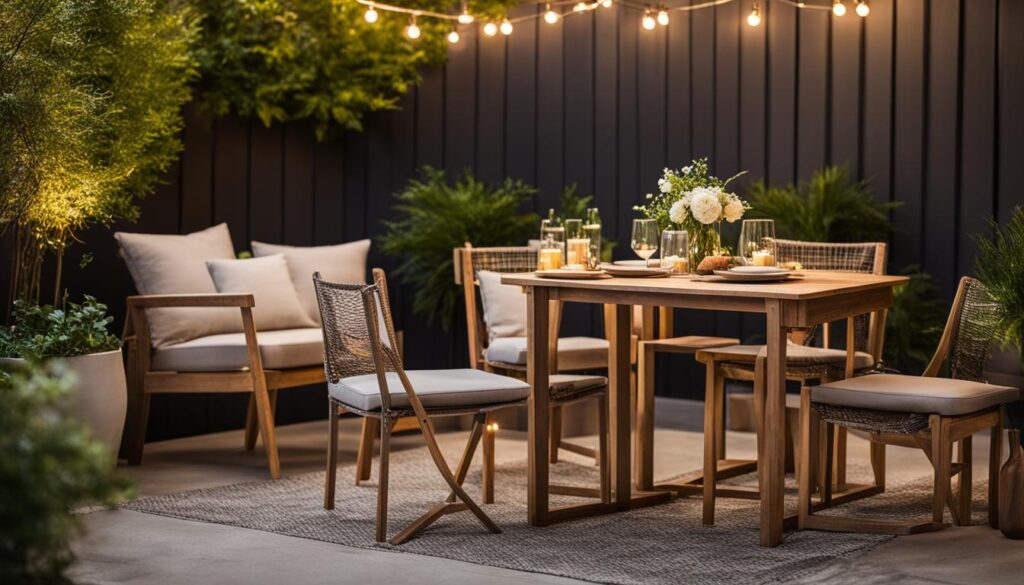 Compact Outdoor Dining Set