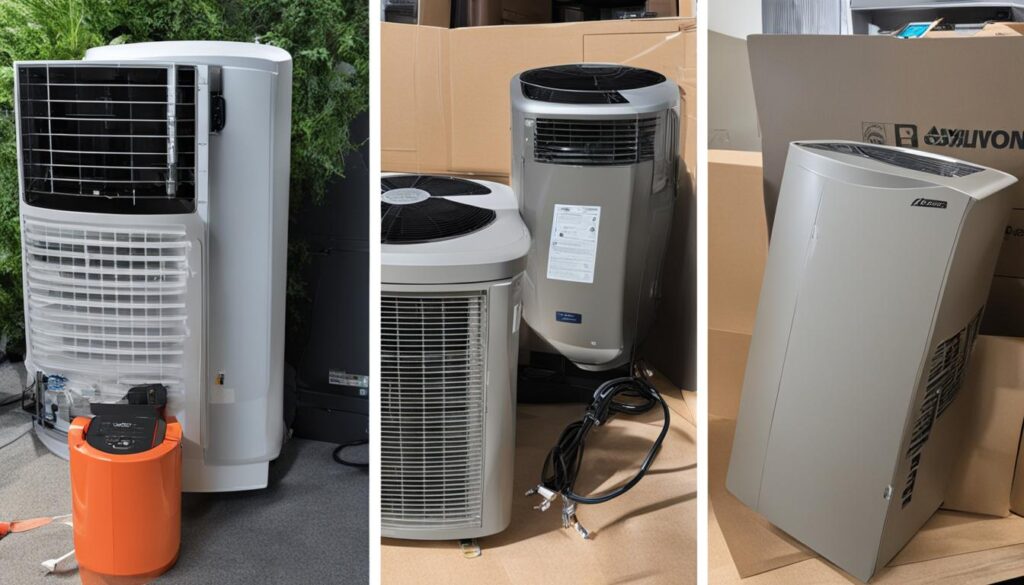 Installation process of portable and window air conditioners