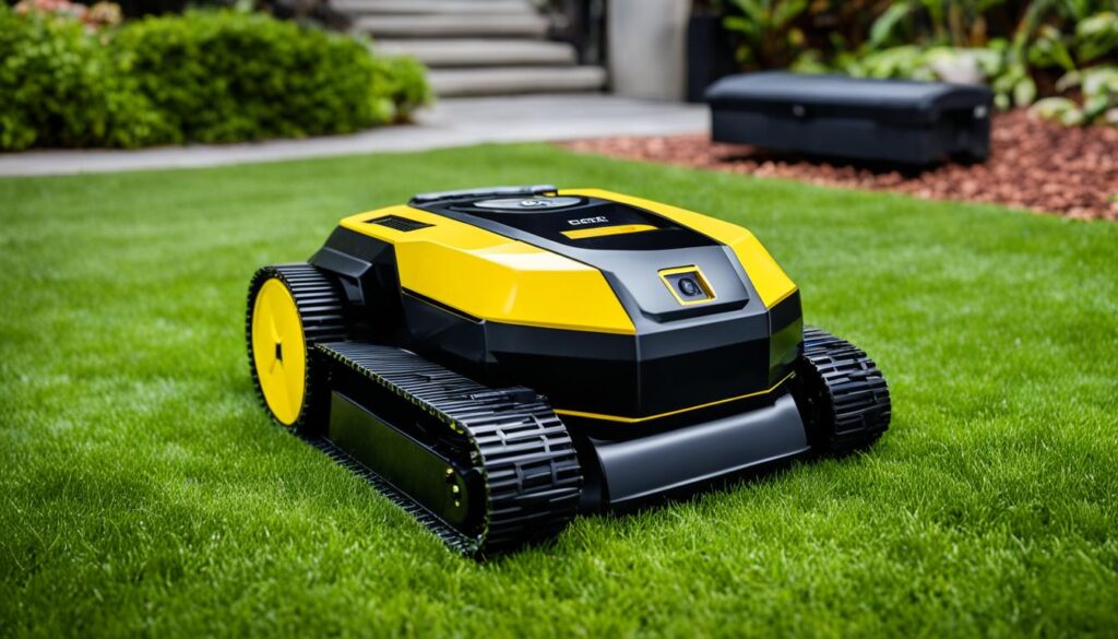 anti-theft features for autonomous lawnmowers