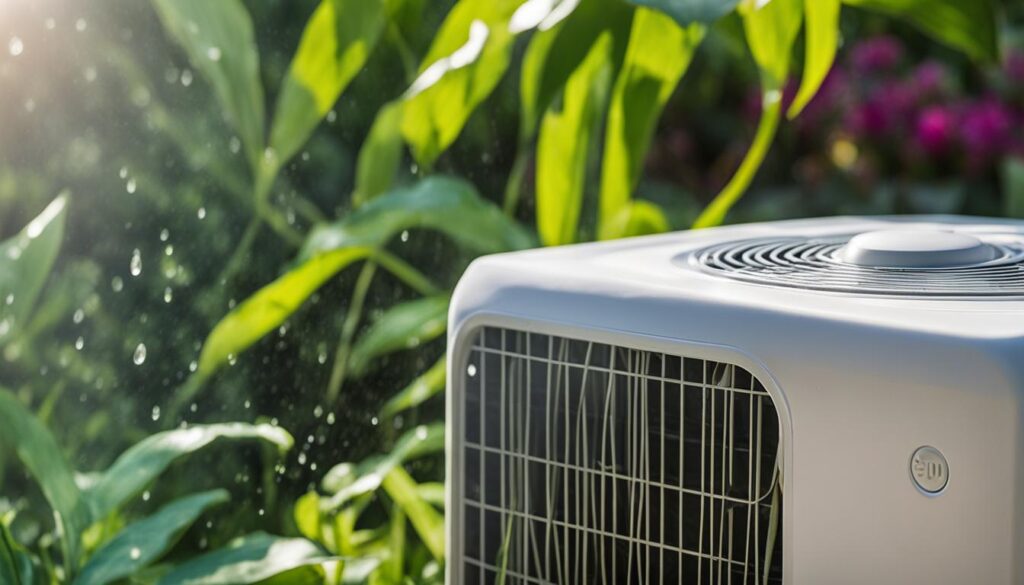 clean exterior of portable AC