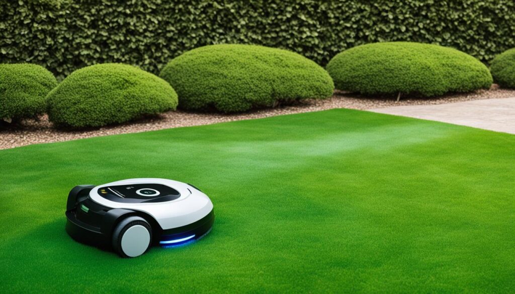 how robot lawn mowers work
