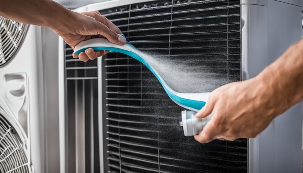 portable AC cleaning and maintenance