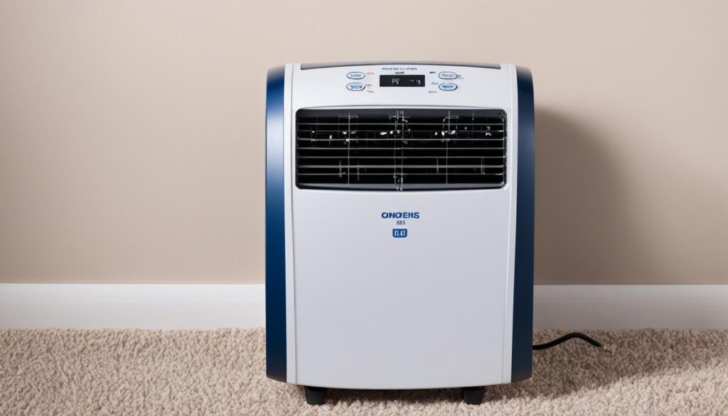 portable AC sizing and ambient temperature
