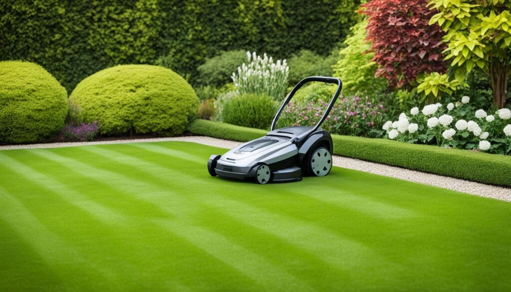 reducing carbon footprint with robot mowers