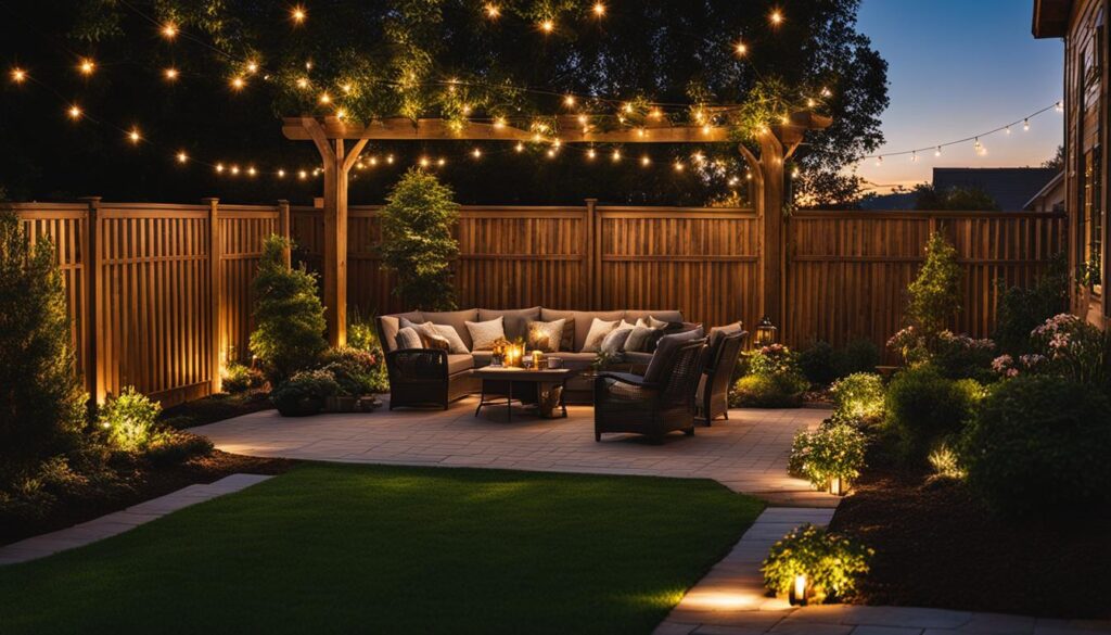 solar-powered outdoor lighting ideas