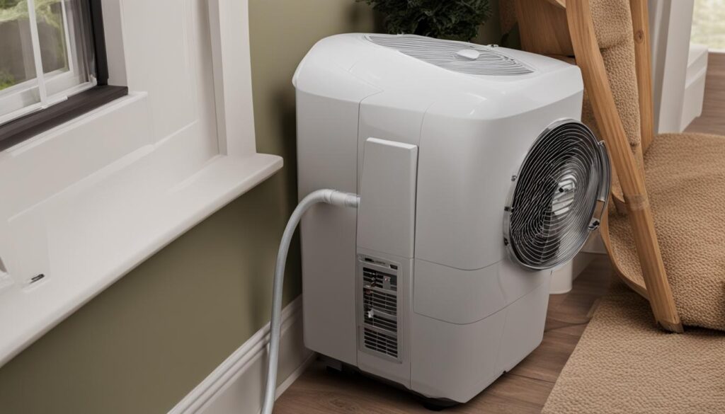 venting a portable air conditioner through a dryer vent