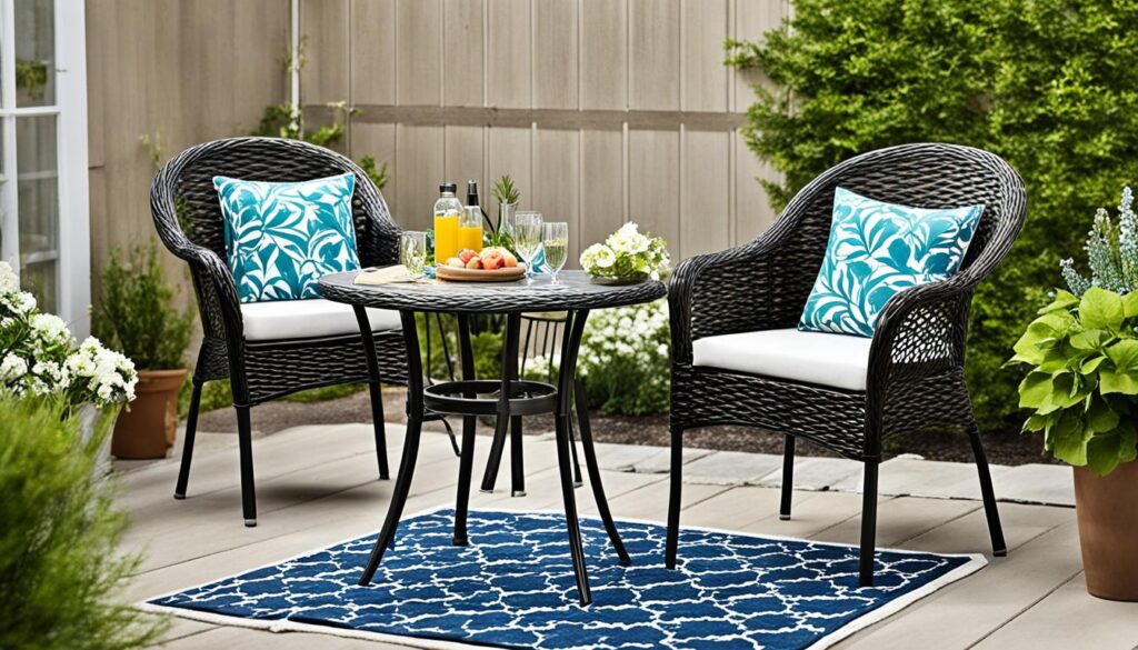 Compact Bistro Set for Small Patio