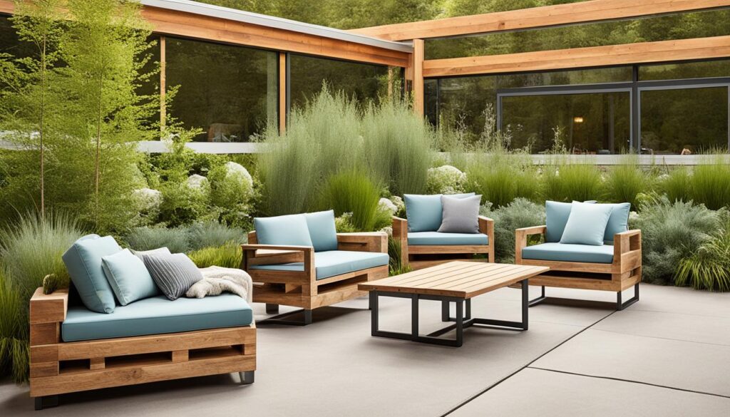 Eco-friendly outdoor seating trend