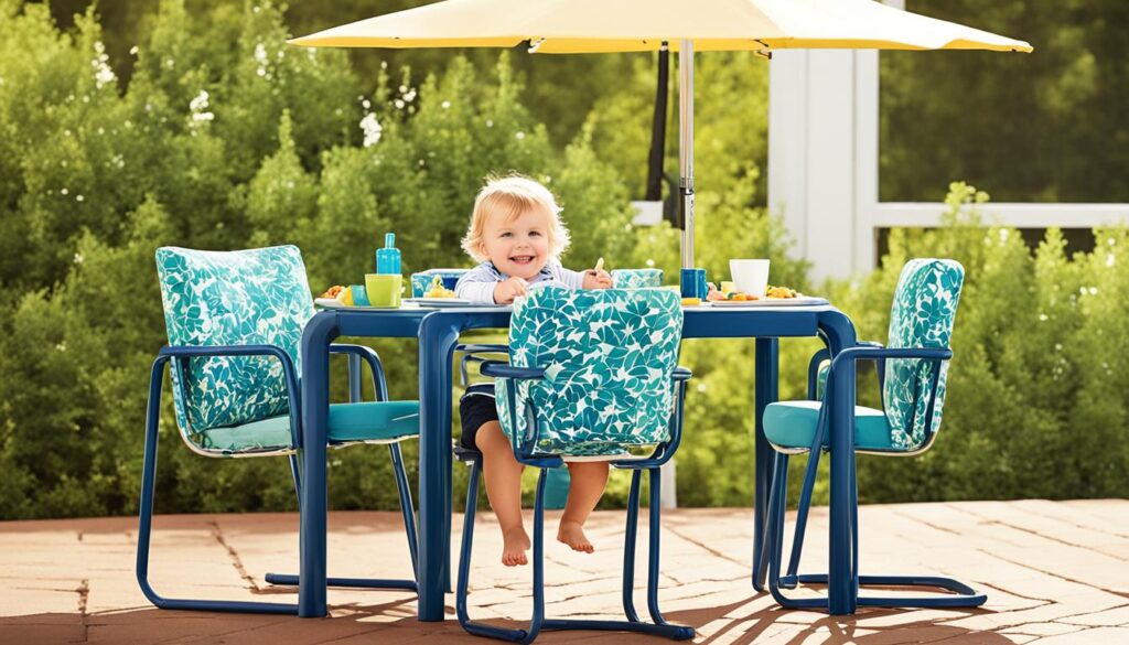 child-friendly outdoor seating