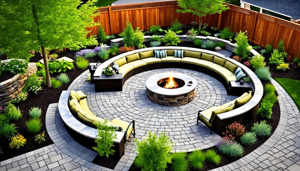 fire pit seating design