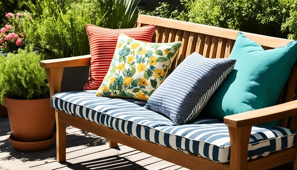 outdoor seating cushions