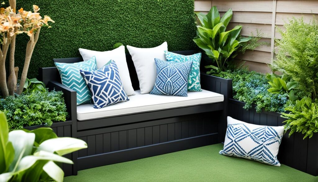 outdoor seating storage solutions