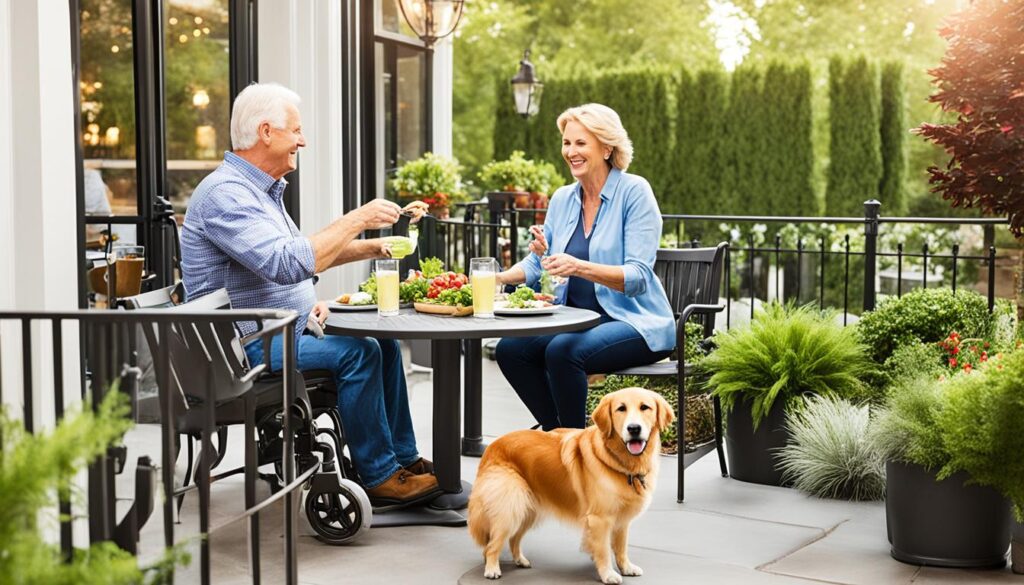 pet-friendly outdoor seating